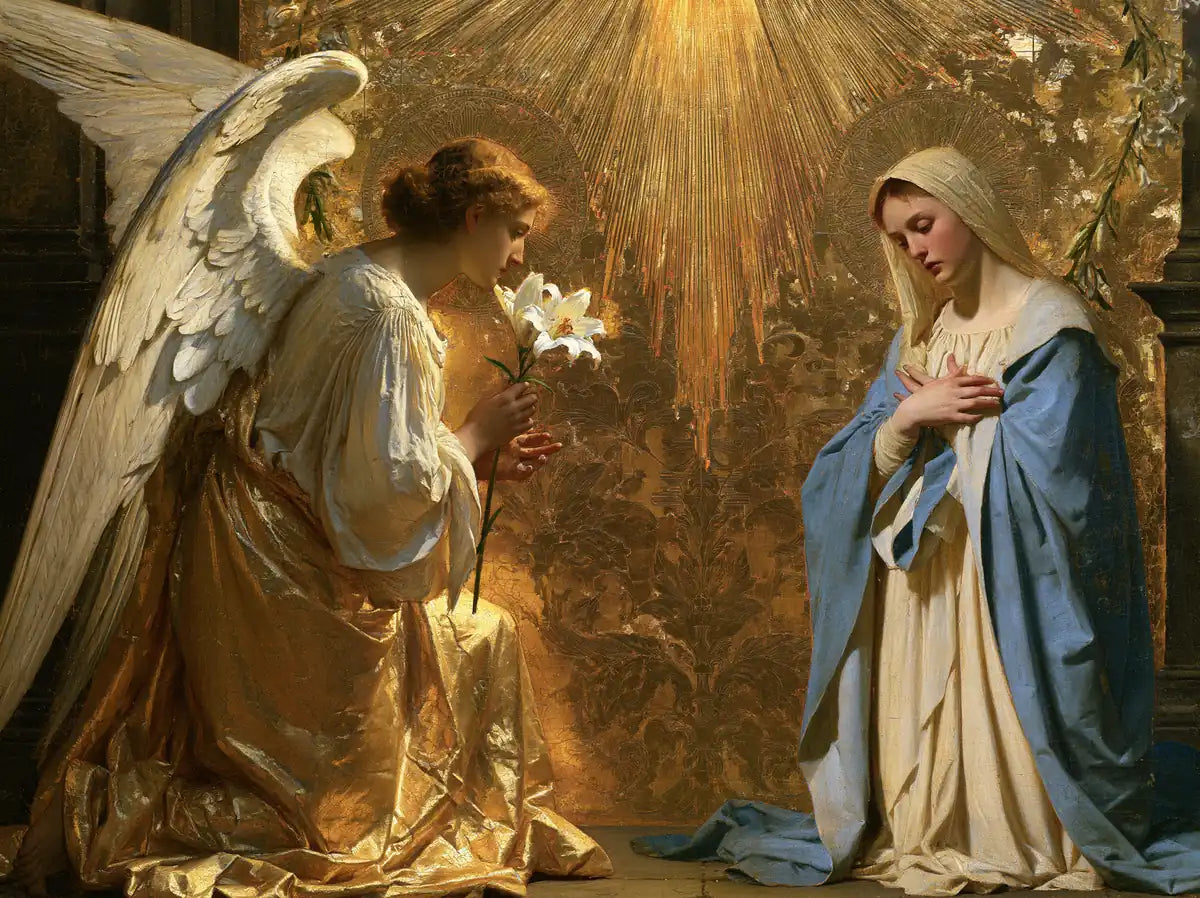 The Annunciation - Sacred Gold - Christian artwork collection