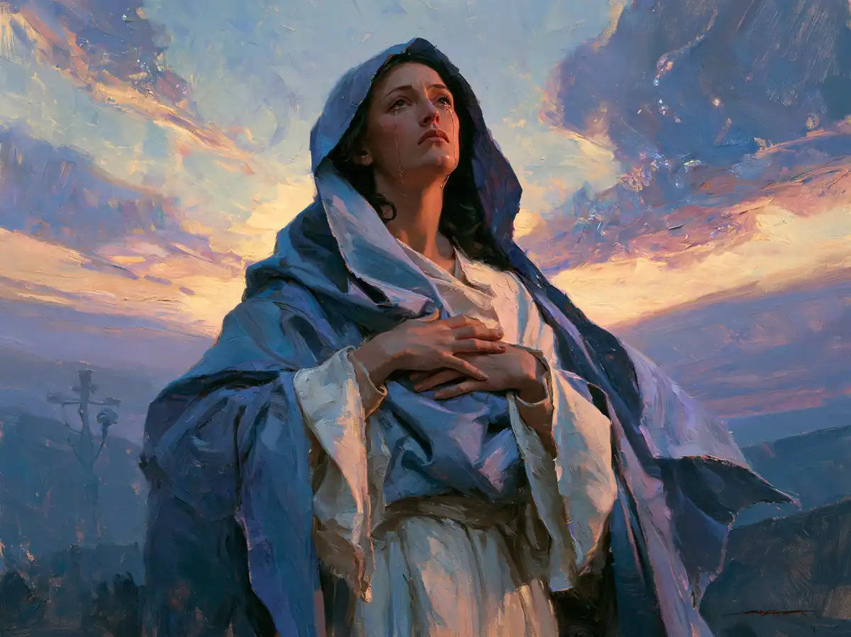 Our Lady of Sorrows - Impressionist - Christian artwork collection