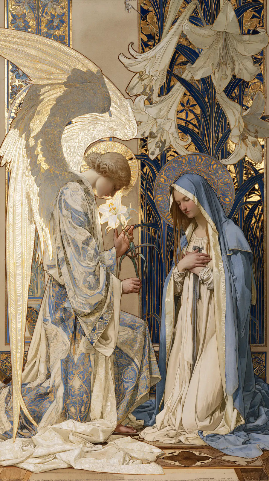 The Annunciation - Sacred Art Nouveau · Portrait n° 5