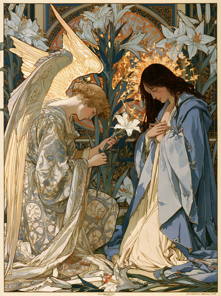 The Annunciation - Sacred Art Nouveau · Portrait n° 17