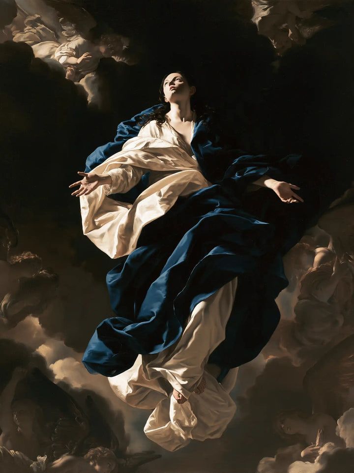 The Assumption of Mary - Caravaggio Tenebrism · Portrait n° 14