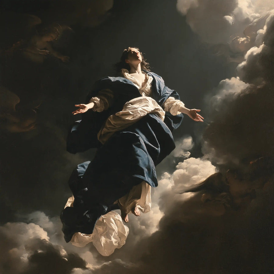 The Assumption of Mary - Caravaggio Tenebrism · Square n° 8