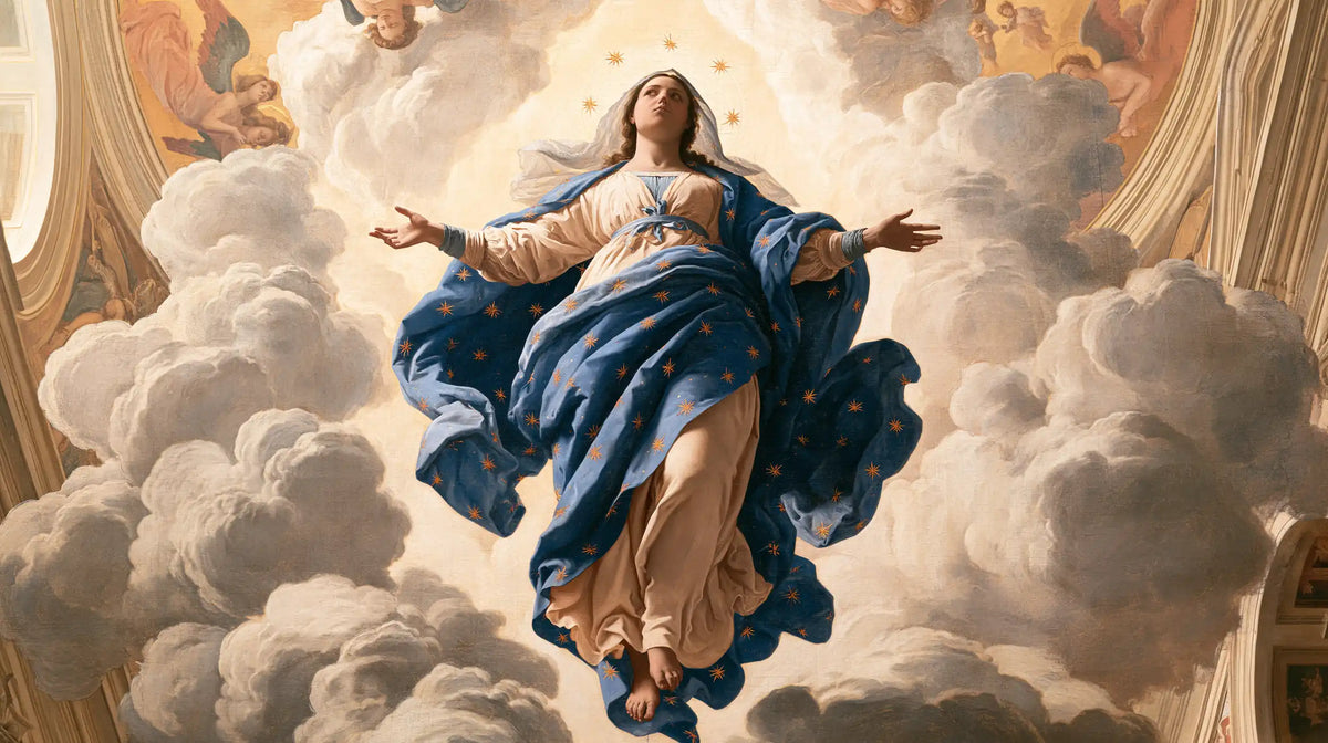 The Assumption of Mary — The Starry Mantle Beneath the Dome