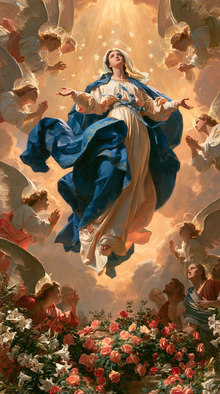The Assumption of Mary - Assumption with a Flower-Filled Tomb · Portrait n° 8