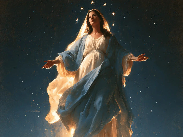 The Assumption of Mary - Midnight Blue Chiaroscuro · Landscape n° 3