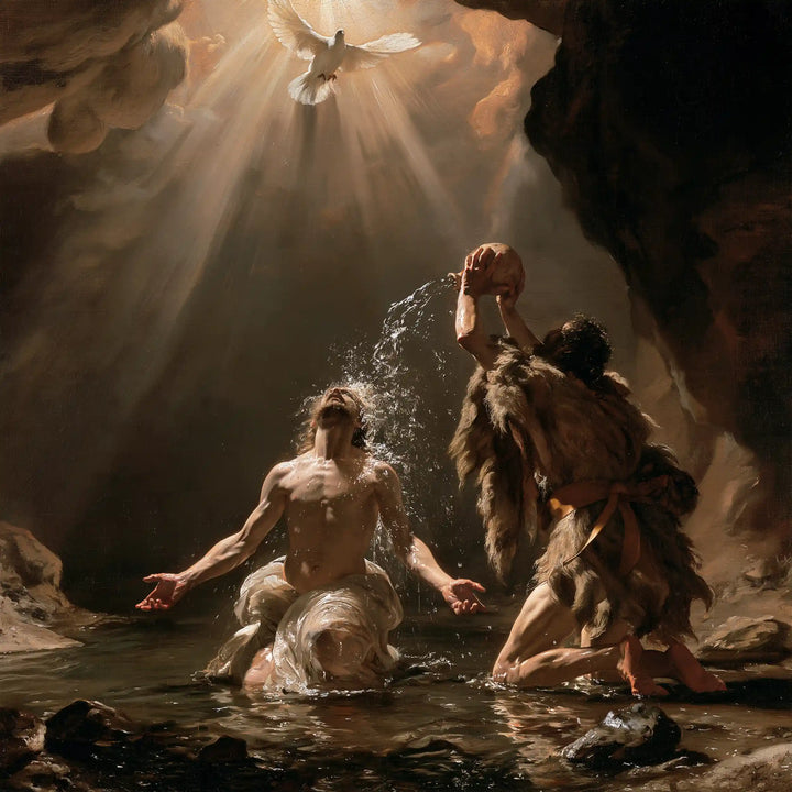 The Baptism of Jesus – Theatrical Baroque · Kneeling in the Jordan · Square no. 4