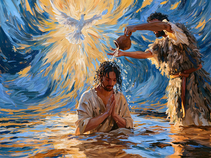 The Baptism of Jesus – Post-Impressionist · Kneeling in the Jordan · Landscape no. 2