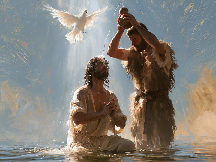 The Baptism of Jesus – Post-Impressionist · Kneeling in the Jordan · Landscape no. 3