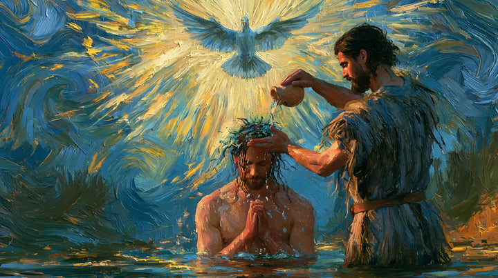 The Baptism of Jesus – Post-Impressionist · Kneeling in the Jordan · Landscape no. 6