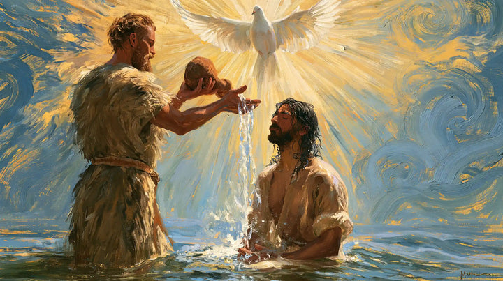 The Baptism of Jesus – Post-Impressionist · Kneeling in the Jordan · Landscape no. 8