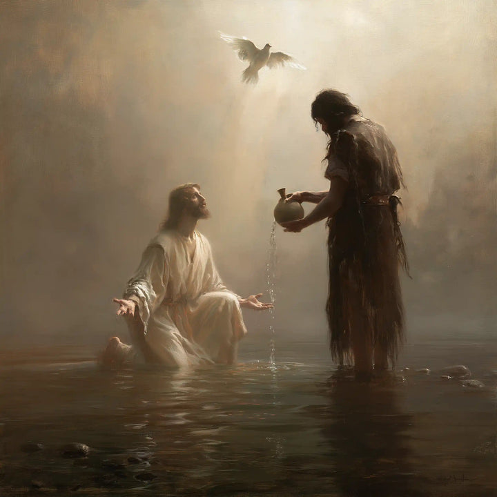 The Baptism of Jesus – Symbolist · Kneeling in the Jordan · Square no. 2