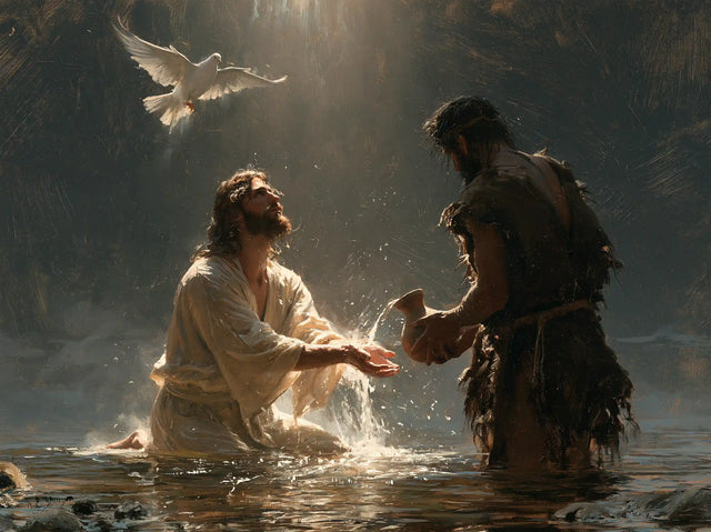 The Baptism of Jesus – Symbolist · Kneeling in the Jordan · Landscape no. 1
