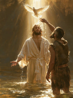 The Baptism of Jesus – Sacred Gold · Standing in the Jordan · Portrait no. 9
