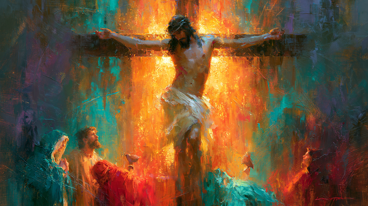 The Crucifixion — The Raised Chalice in Golden Daylight