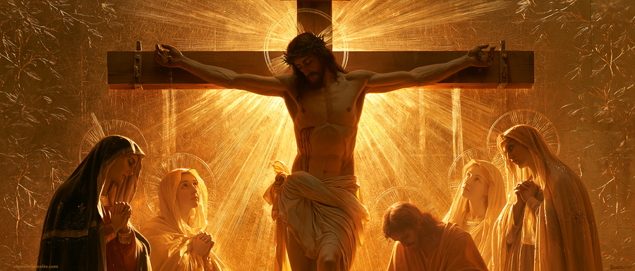 The Crucifixion - Sacred Golden · Landscape n° 5