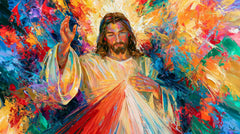 Divine Mercy Jesus – Colour Expressionism · Landscape no. 1