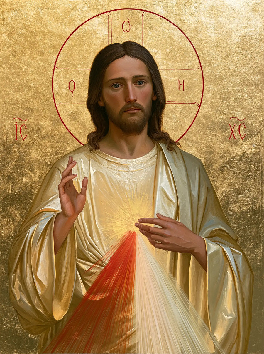 Divine Mercy Jesus - Contemporary Byzantine · Portrait n° 10