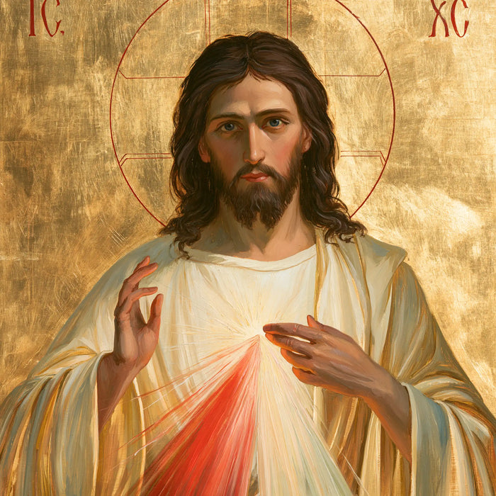 Divine Mercy Jesus - Contemporary Byzantine · Square n° 2