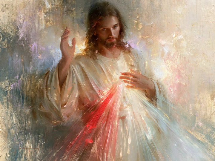 Divine Mercy Jesus - Impressionist · Landscape n° 1