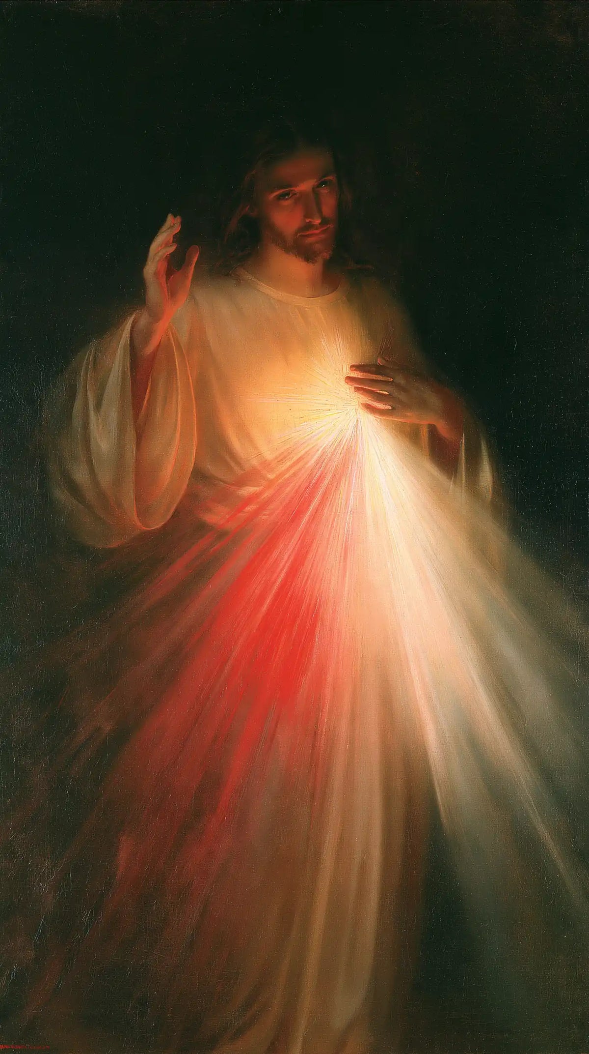 Divine Mercy Jesus - Jesus as Divine Light · Portrait n° 1
