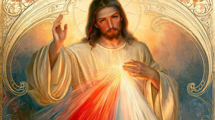 Divine Mercy Jesus - Sacred Art Nouveau · Landscape n° 14