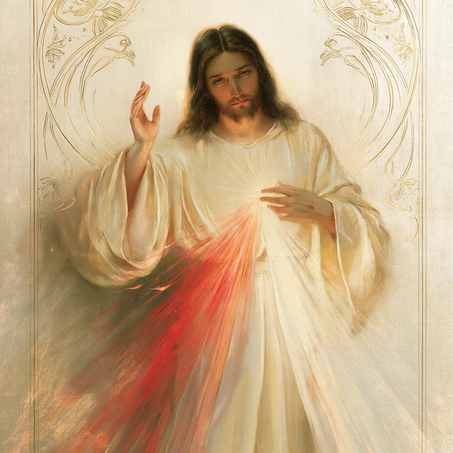 Divine Mercy Jesus — The Whisper of Pale Foliage