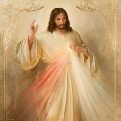 Divine Mercy Jesus — Grace Among Delicate Branches