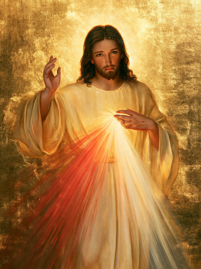 Divine Mercy Jesus - Sacred Gold · Portrait n° 21