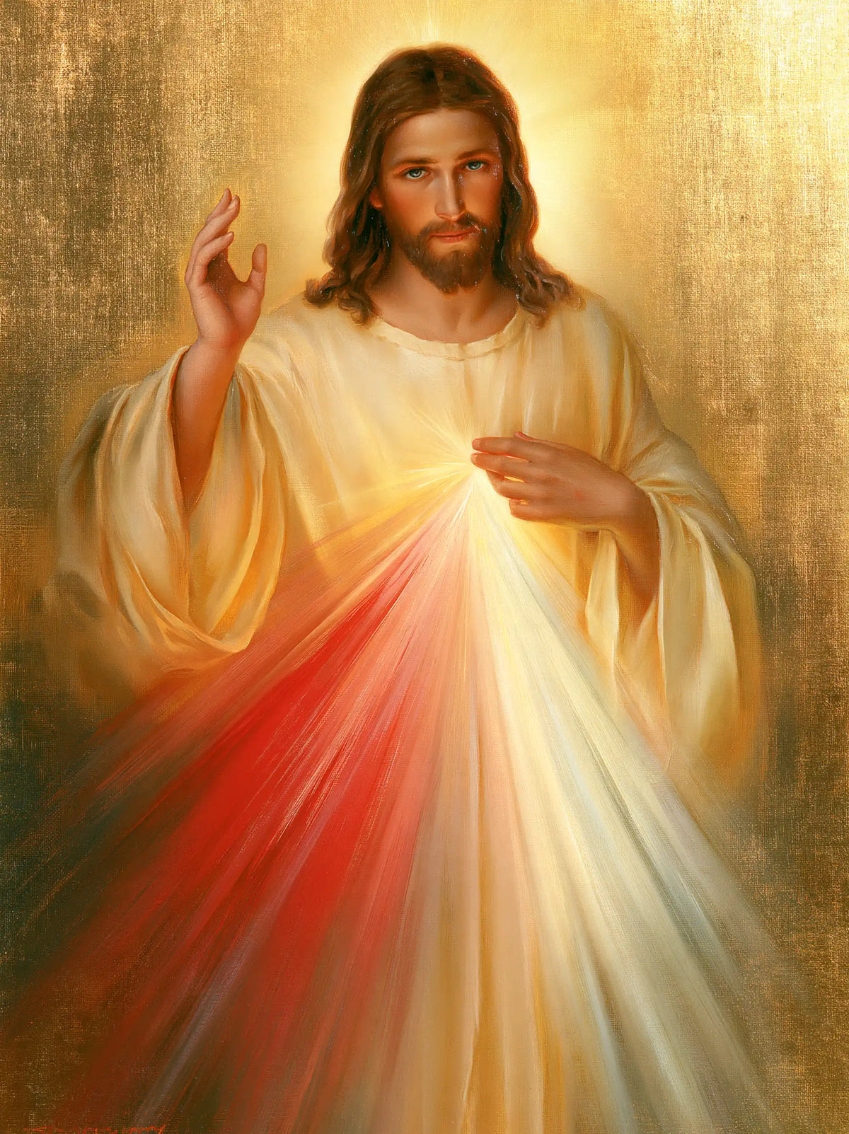 Divine Mercy Jesus — The Clarity Descending from the Heart
