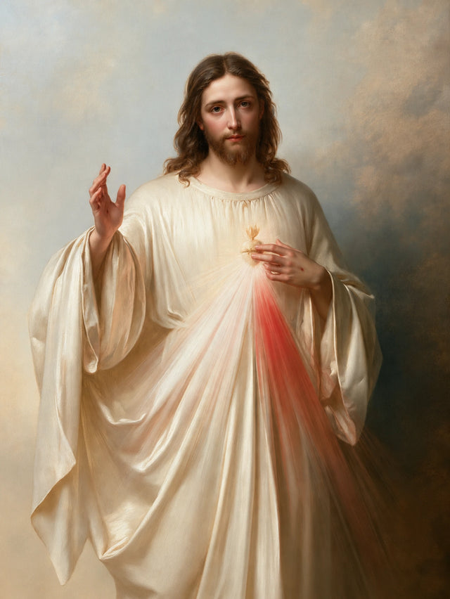 Divine Mercy Jesus – Mercy in the Morning Clouds