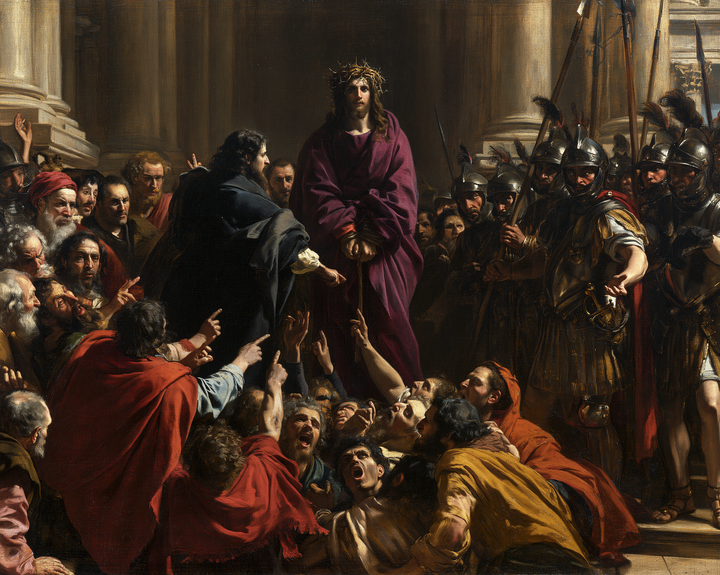 Ecce Homo — The Bonds Before the Man with an Open Arm