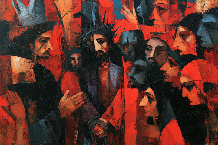 Ecce Homo — The Crown Amid Red Angles