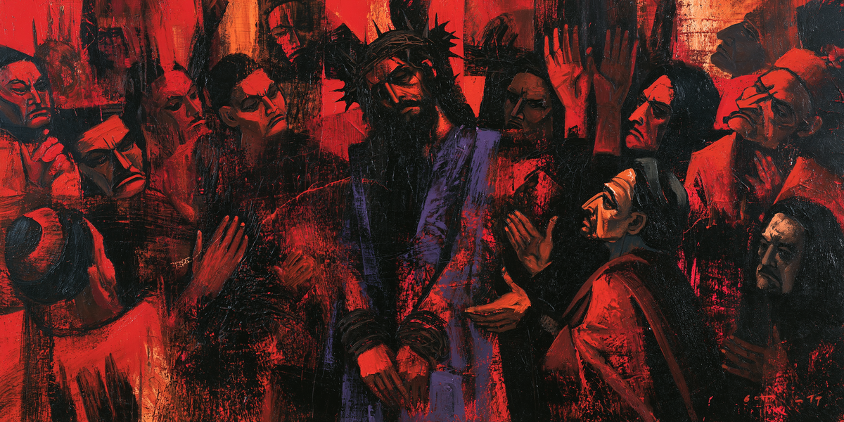 Ecce Homo — The Inclined Face in the Scarlet Night