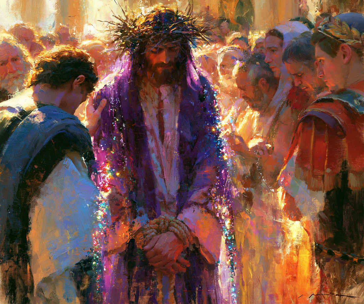 Ecce Homo — Thorns Beneath the Solar Spray