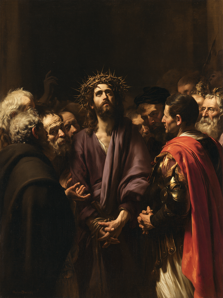 Ecce Homo — The Gaze Raised Above the Tumult