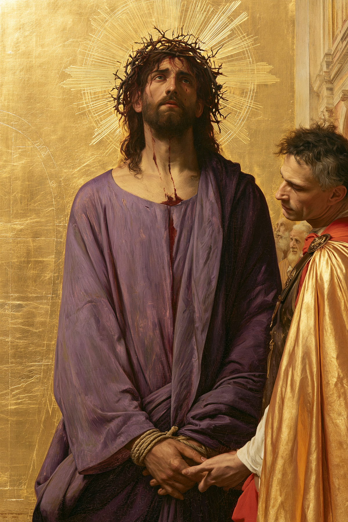 Ecce Homo — The Face Turned Toward Open Gold