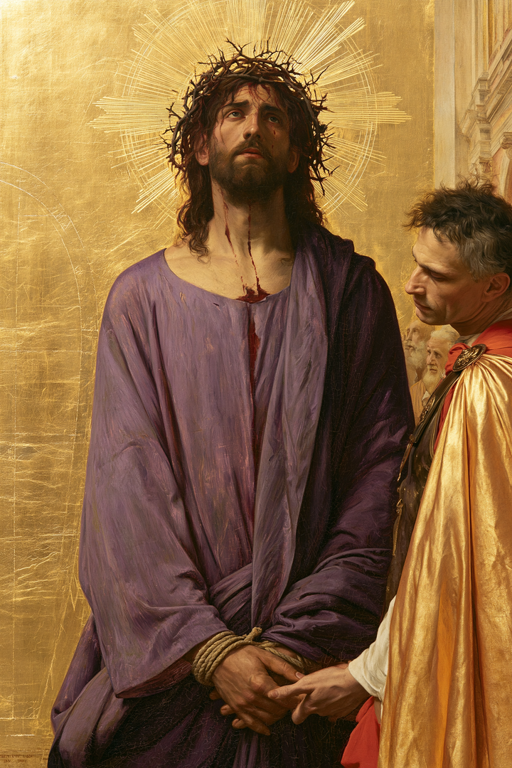 Ecce Homo — The Face Turned Toward Open Gold