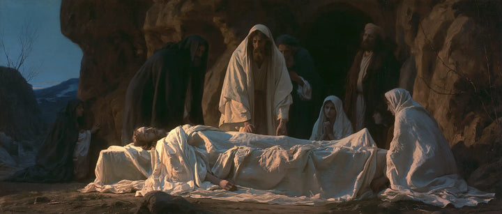 The Entombment of Jesus Christ — Linen at the Hour of the Blue-Grey Sky