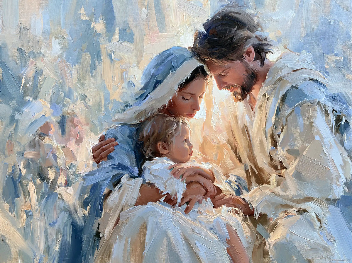 The Holy Family — The Gaze Between Two Lights