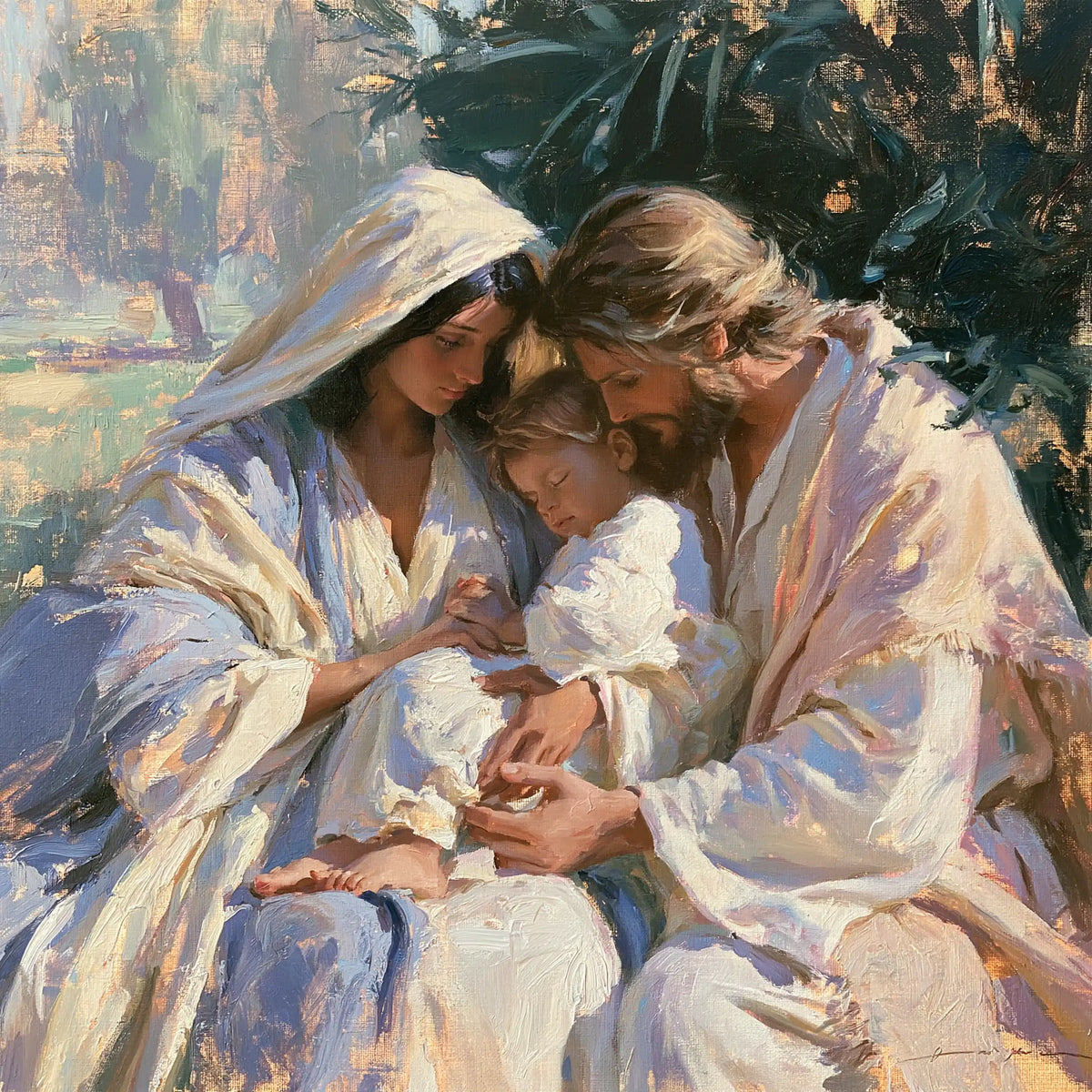 The Holy Family — The Little Refuge Beneath the Foliage