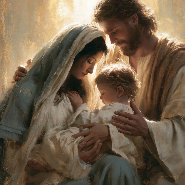 The Holy Family - Sacred Family Tenderness · Square n° 1