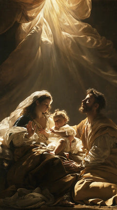 The Holy Family — The Family Beneath the Vast Radiance