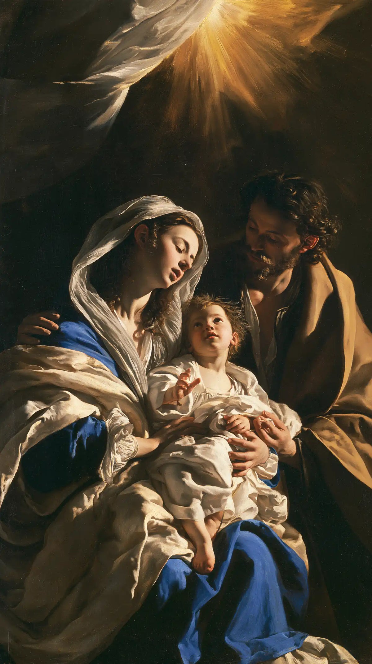 The Holy Family — The Child Beneath the Heavenly Drapery