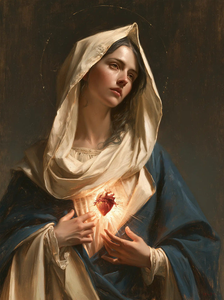 The Immaculate Heart of Mary — Light Beneath the Averted Gaze