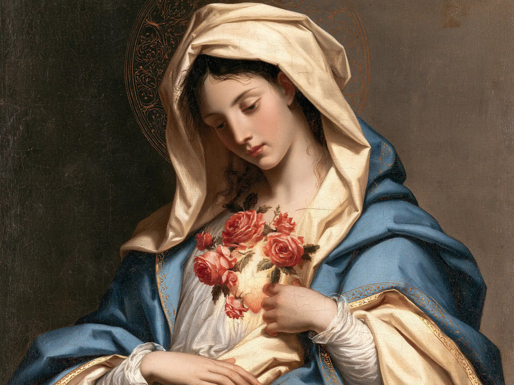 the Immaculate Heart of Mary in Florentine Renaissance style in Florentine Renaissance style, landscape Christian artwork no. 4