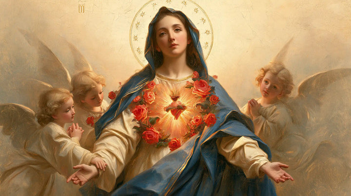 The Immaculate Heart of Mary — Open Arms in the Tenderness of Angels