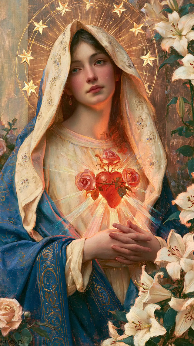 Immaculate Heart of Mary - Symbolist · Portrait n° 12