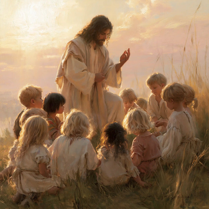 Jesus and the Children - Jesus and the Children at Dawn · Square n° 1