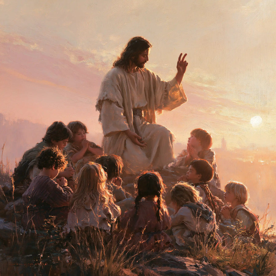 Jesus and the Children - Jesus and the Children at Dawn · Square n° 5
