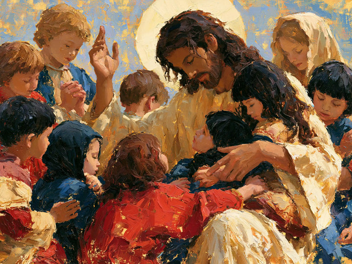 Jesus and the Children - Expressionist · Landscape n° 4